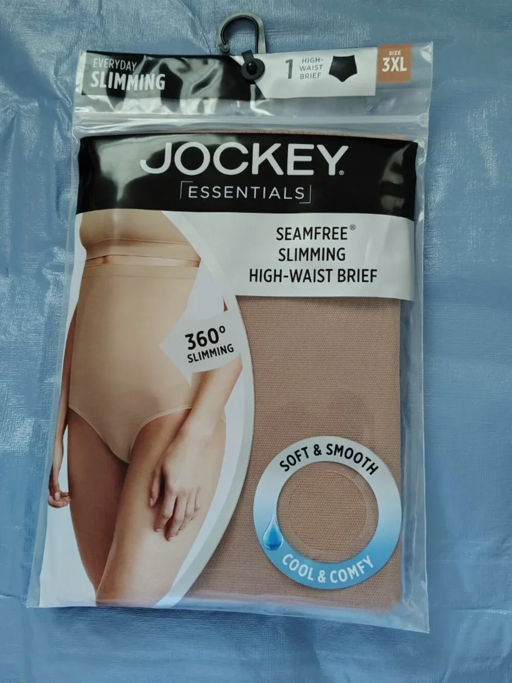 NEW Jockey Shapewear Womens Tan Seam free Soft Slimming High Waist Brief 3X